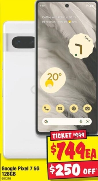 JB Hi-Fi Google Pixel 7 5G 128GB offer