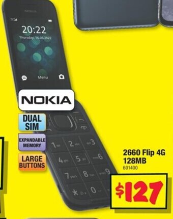 JB Hi-Fi NOKIA 2660 Flip 4G 128MB offer