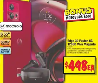 JB Hi-Fi Motorola Edge 30 Fusion 5G 128GB Viva Magenta offer