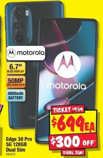 JB Hi-Fi motorola Edge 30 Pro 5G 128GB Dual Sim offer