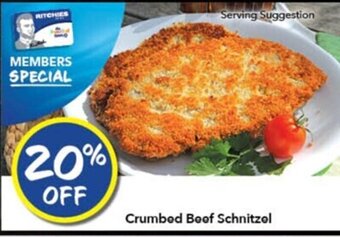 Ritchies Crumbed Beef Schnitzel offer