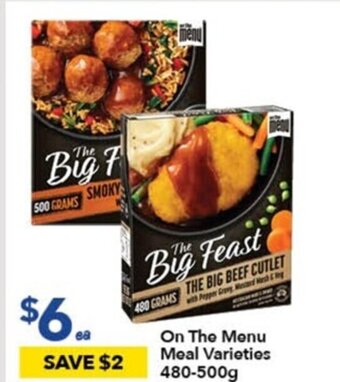 Ritchies On The Menu Meal Varieties 480-500g offer