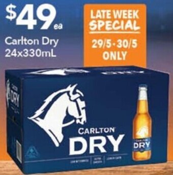 Ritchies Carlton Dry 24x330mL offer