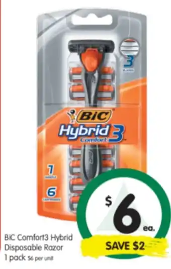 BIC Comfort3 Hybrid Disposable Razor