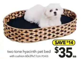 Cheap as Chips Two Tone Hyacinth Pet Bed offer