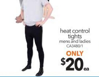 Cheap as Chips Heat Control Tights Mens and Ladies - CA3480/1 offer