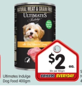 Ultimates Indulge Dog Food 400gm