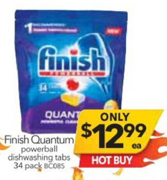 Cheap as Chips Finish Quantum Powerball Dishwashing Tabs 34 Pack offer