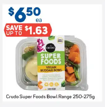 Foodland Crudo Super Foods Bowl Range 250-275g offer