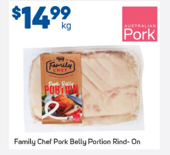 Foodland Family Chef Pork Belly Portion Rind-On per kg offer