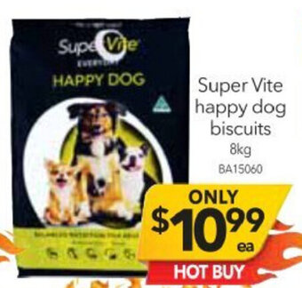 Cheap as Chips Super Vite Happy Dog Biscuits 8kg offer