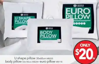 Cheap as Chips U Shape Pillow/ Body Pillow/ Euro Pillow offer
