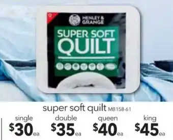 Cheap as Chips Super Soft Quilt - Single offer