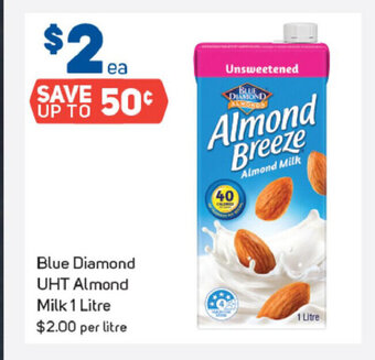 Foodland Blue Diamond UHT Almond Milk 1 Litre offer