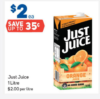 Foodland Just Juice 1 Litre offer