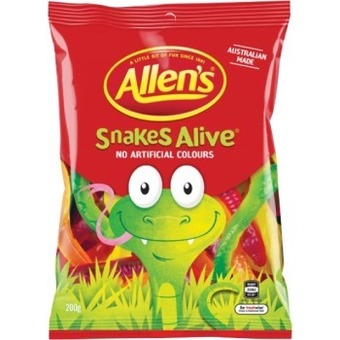 BIG W Allen's snakes alive 200g offer