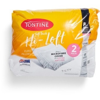 BIG W Tontine 2-pack hi-loft european pillows offer