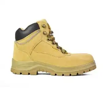 BIG W Blacksmith men's leather, steel toe cap work boots - sparky wheat offer