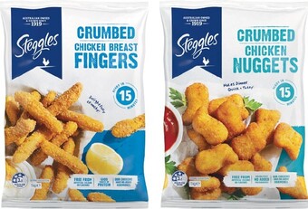 Woolworths Steggles chicken fingers or nuggets 1 kg – from the freezer offer