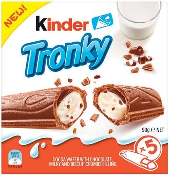 Woolworths Kinder tronky 90g pk 5 offer