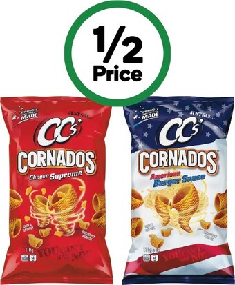 Woolworths Cc’s cornados corn chips 110g offer