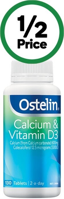 Woolworths Ostelin calcium & vitamin d tablets pk 130~ offer