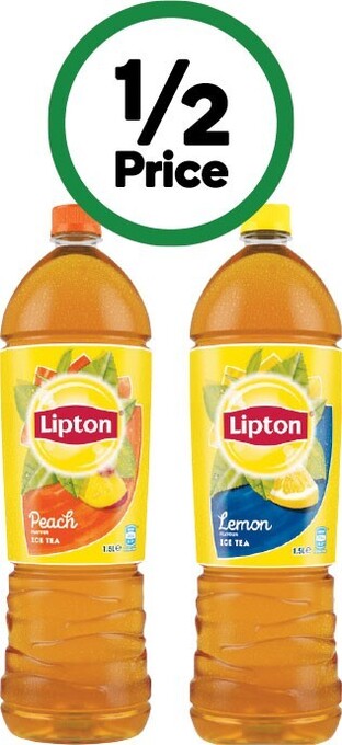 Woolworths Lipton ice tea 1.5 litre offer