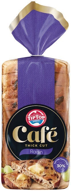 Tip top cafe raisin toast 650g