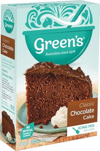 Woolworths Green’s traditional cake mix 300-470g offer