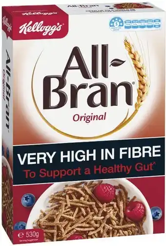 Woolworths Kellogg’s all-bran original cereal 530g offer