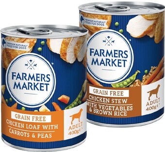 Woolworths Farmers market wet dog food 400g offer