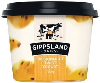 Woolworths Gippsland dairy twist yogurt 700g – from the fridge offer