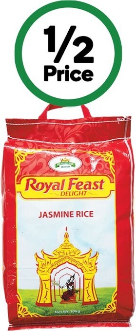 Woolworths Royal feast jasmine rice 10 kg offer