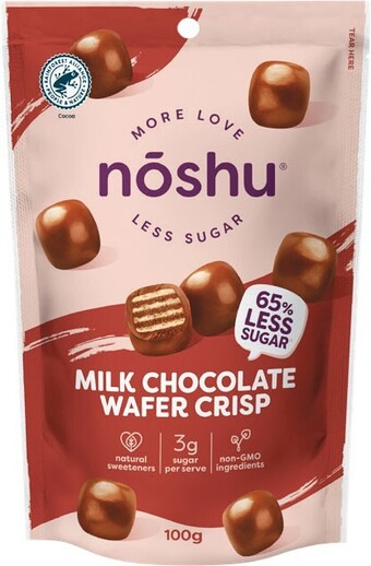 Woolworths Noshu choc bites 100g offer