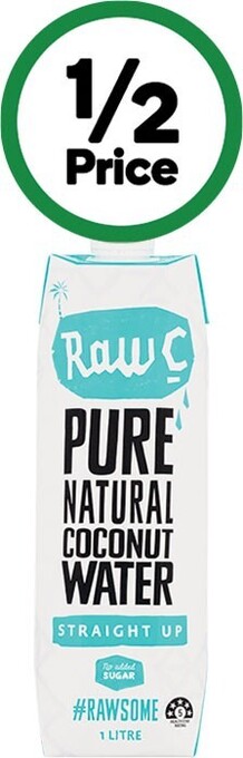 Woolworths Raw c coconut water 1 litre offer
