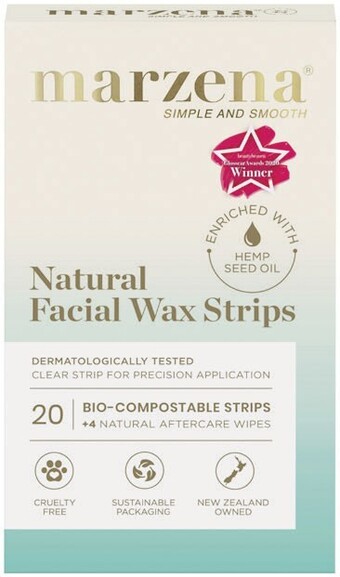 Woolworths Marzena natural facial wax strips pk 20 offer