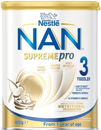 Woolworths Nestle nan supremepro stage 3 or 4 baby formula 800g – limit of 2 per customer offer