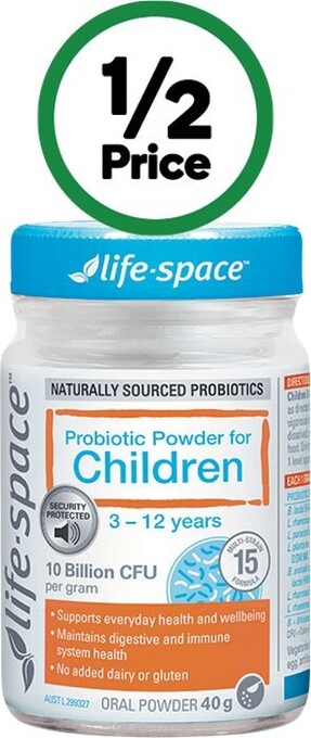 Woolworths Life-space probiotic powder for children 40g~ offer