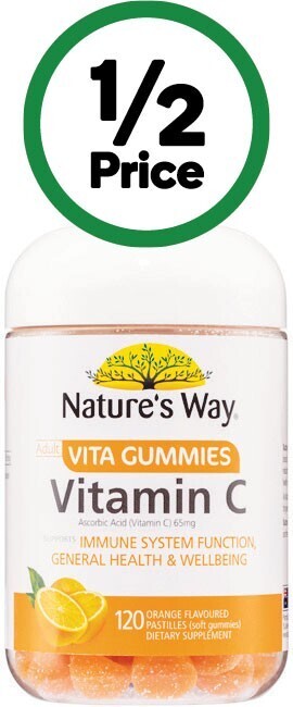 Woolworths Nature's way adult vita gummies vitamin c pk 120~ offer