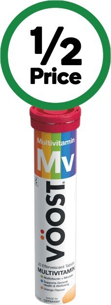 Woolworths Voost multivitamin effervescent tablets pk 20~ offer
