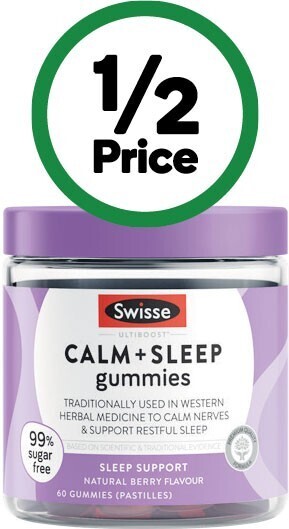 Swisse ultiboost calm & sleep gummies pk 60~