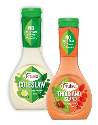 Coles Praise dressing 330ml offer