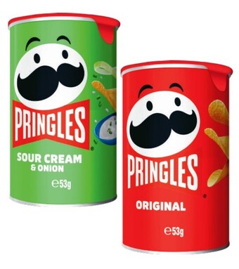 Coles Pringles potato crisps 53g offer