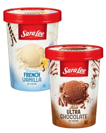Coles Sara lee 1 litre offer