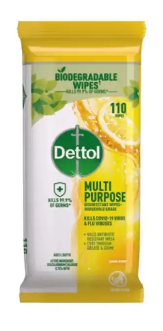 Coles Dettol disinfectant wipes 110 pack offer