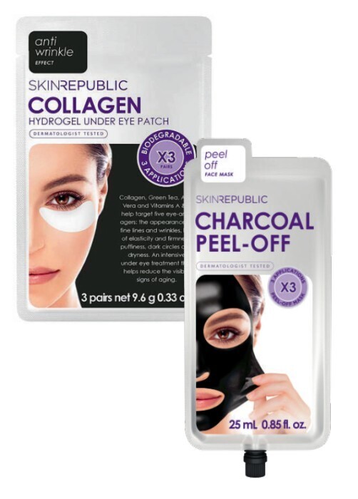 Skin republic collagen hydrogel under eye patch or charcoal peel off