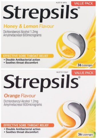 Coles Strepsils lozenges 36 pack* offer