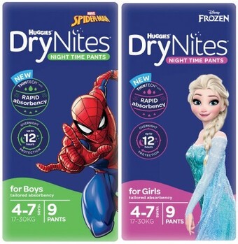 Coles Huggies drynites night time pants 8 pack-10 pack offer