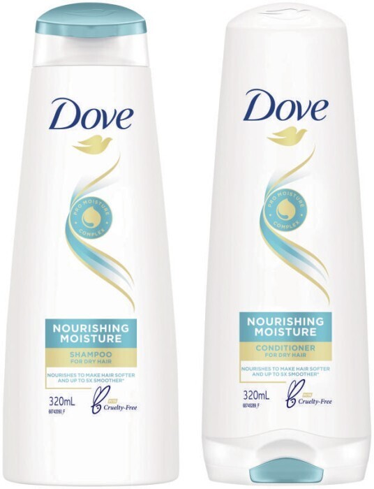 Dove shampoo or conditioner 320ml offer at Coles