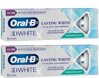 Coles Oral b 3d white lasting toothpaste 95g offer